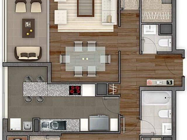 DEPARTAMENTO EN VENTA EN EL LLANO DE SAN MIGUEL 4 DORMITORIOS + 3 BAÑOS + 2 TERRAZAS INDEPENDIENTES + 2 ESTACIONAMIENTOS + 1 BODEGA