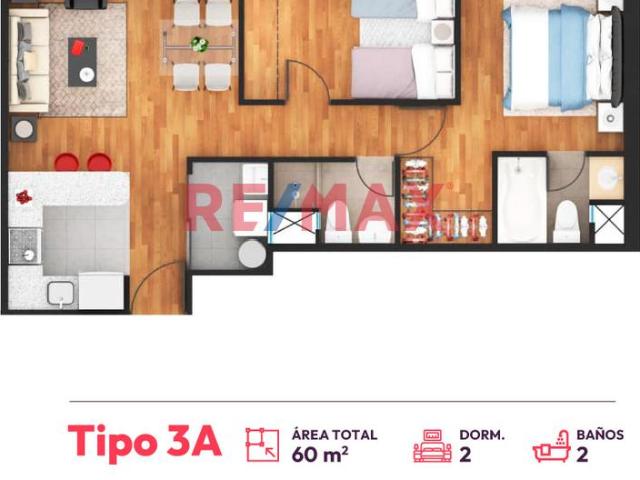 Departamento en venta en Jesus Maria a S/442,000