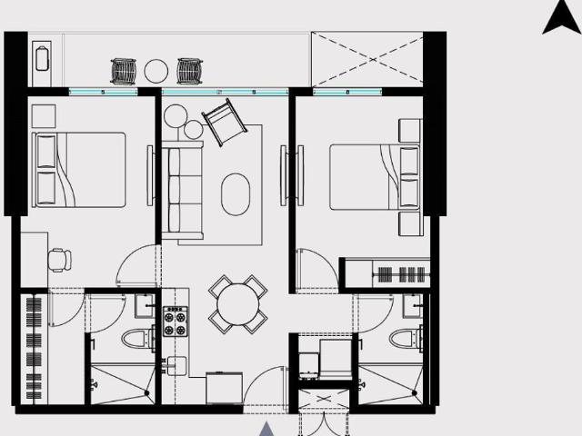 Departamento en venta en La Huasteca en Santa Catarina