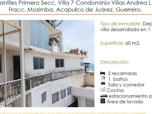 Departamento en venta en Mozimba, Acapulco de Juárez, Guerrero
