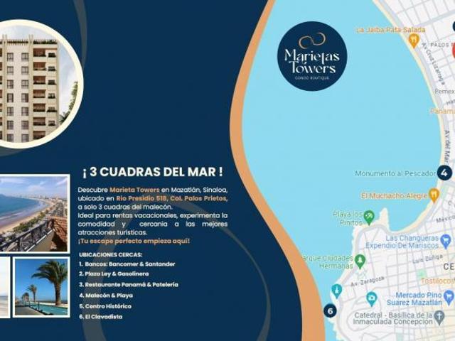 DEPARTAMENTO EN VENTA EN MAZATLÁN, A UNAS CUADRAS DEL MALECÓN