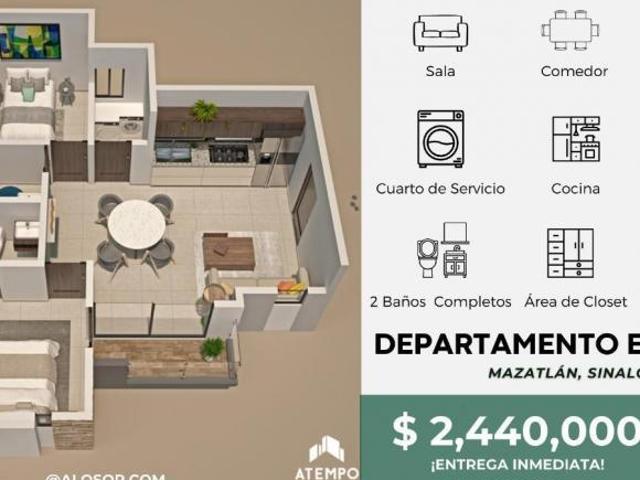 Departamento en Venta en Mazatlan Sinaloa