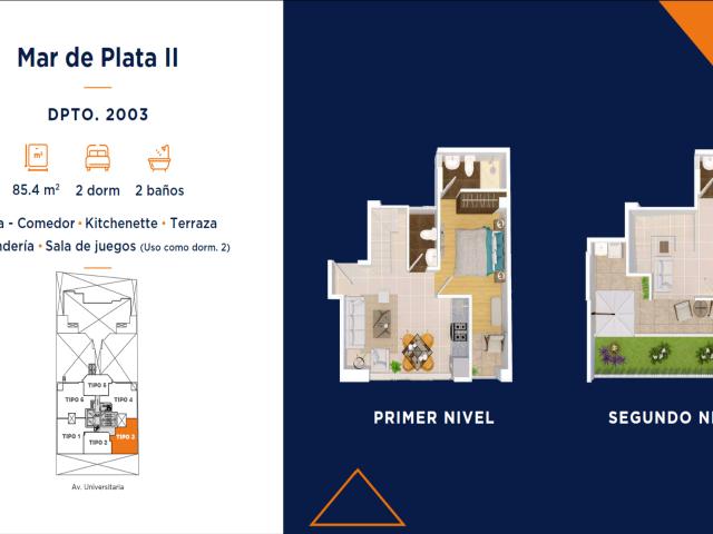 Departamento en venta en San Miguel a S/410,200