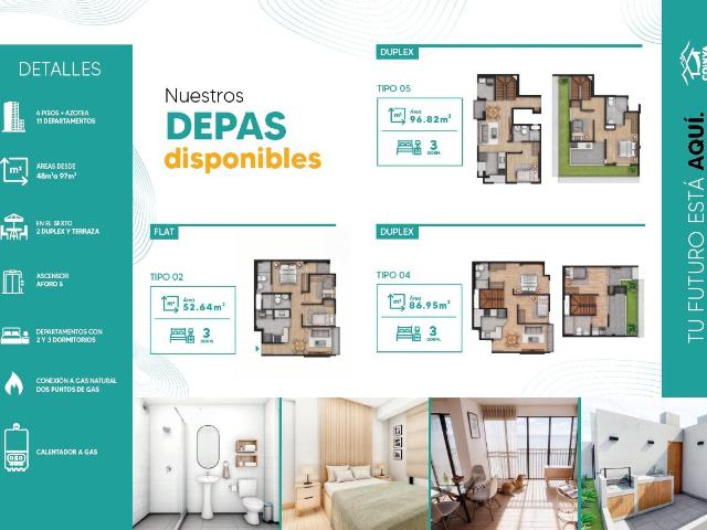 Departamento en venta en San Miguel a S/595,500