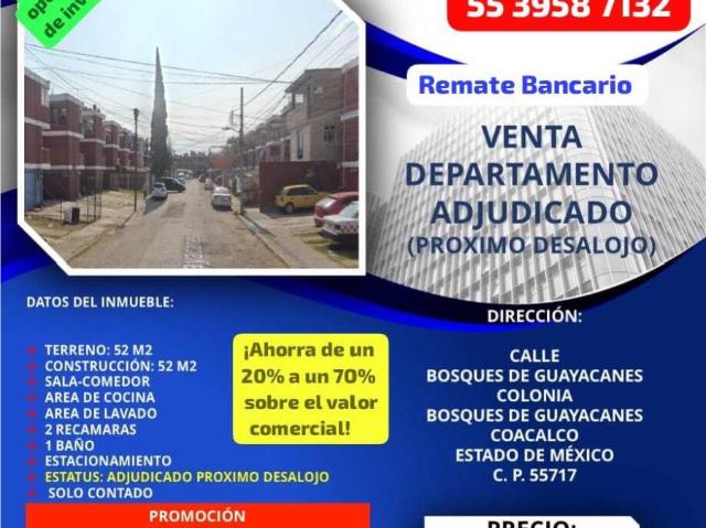 Departamento en venta en San Francisco Coacalco, Coacalco de Berriozábal, México