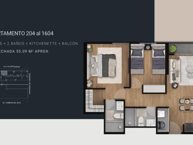 Departamento en venta en Santiago De Surco a $105,439