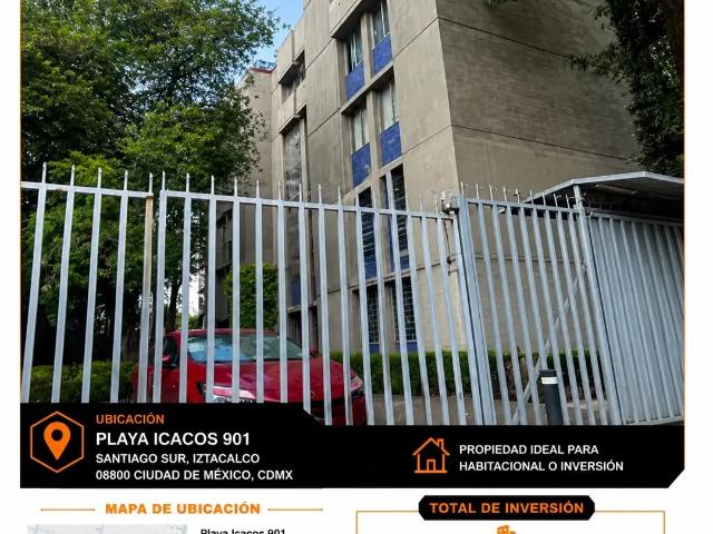 Departamento en venta en Santiago Sur, Iztacalco, Ciudad de México