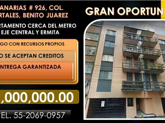 Departamento en venta en Portales Norte, Benito Juárez, Ciudad de México