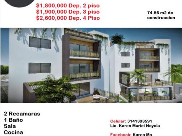Departamento en venta en Peninsula de Santiago, Manzanillo, Colima