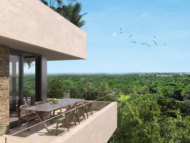 Departamento en venta en Playa del Carmen 3 recamaras con canchas de P?del y Tenis