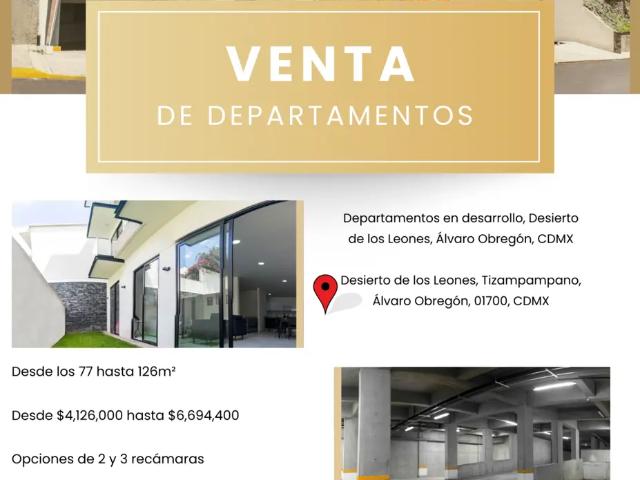 Departamento en venta en Tizampampano del Pueblo Tetelpan, Álvaro Obregón, Ciudad de México