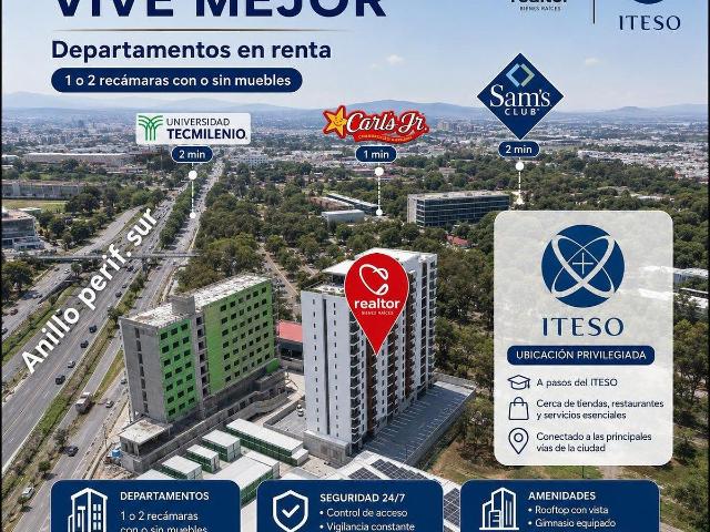 departamento en venta en tlaquepaque torre the block easy living iteso