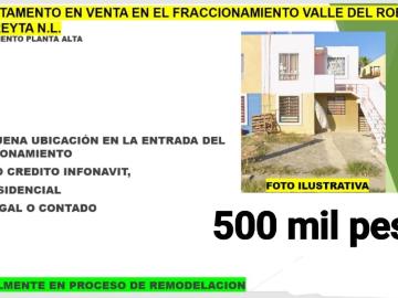 Departamento en venta en Valle del Roble, Cadereyta Nuevo León