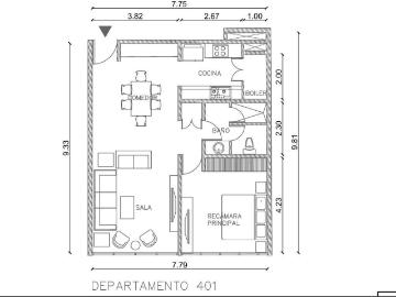 Departamento en venta en Valle Poniente