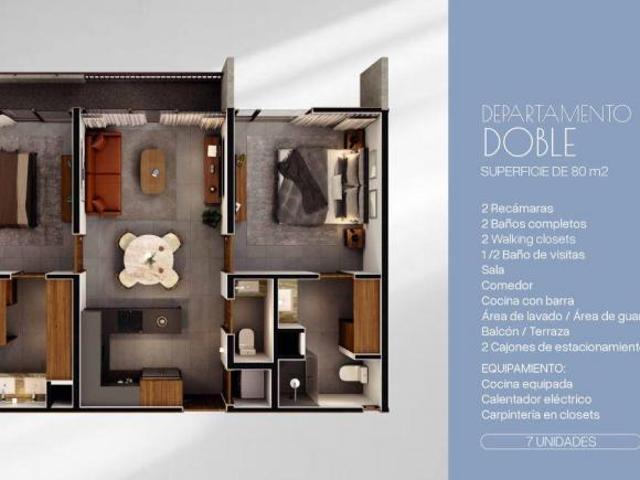 Departamento en venta en zona country, Mérida Yucatán
