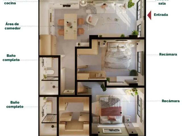 DEPARTAMENTO EN VENTA INT. 104, SAN JUAN DE GUADALUPE, SAN LUIS POTOSI, S.L.P