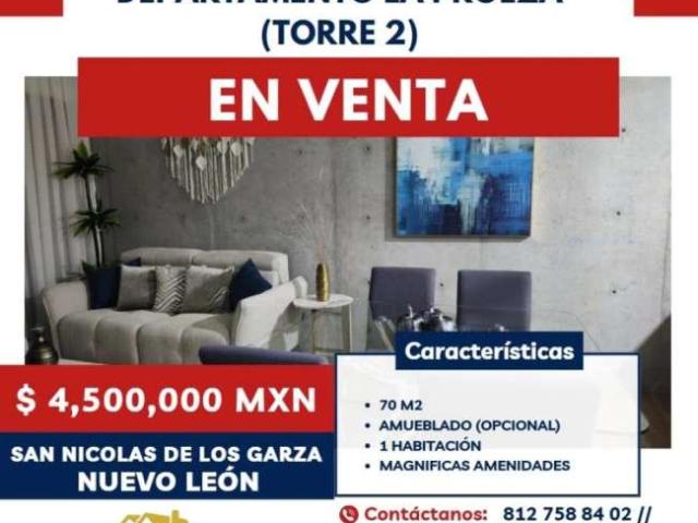 DEPARTAMENTO EN VENTA LA PROEZA SAN NICOLAS DE LOS GARZA