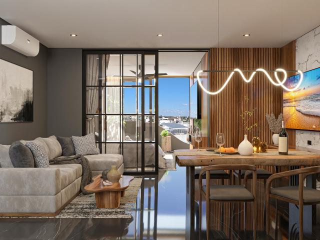 DEPARTAMENTO EN VENTA ? PLAYA DEL CARMEN ? 1 REC?MARA ? ROOFTOP Y COWORKING