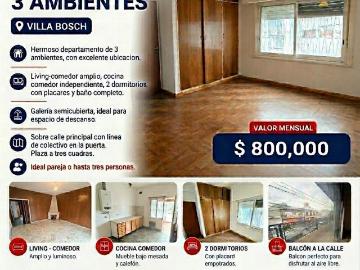Departamento en Villa Bosch