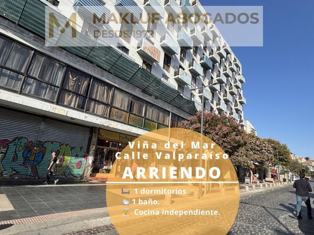 Departamento estudio en arriendo, Calle Valparaíso, Viña del Mar