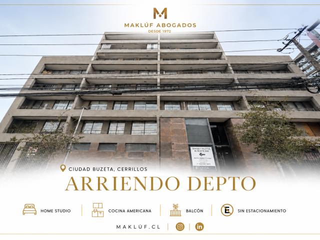 DEPARTAMENTO ESTUDIO EN ARRIENDO, METRO CERRILLOS