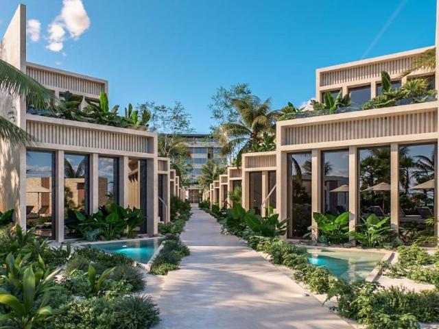 Departamento frente al mar 2 rec?maras en Sisal, Yucat?n modelo C