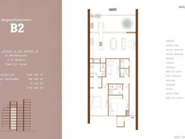 DEPARTAMENTO FRENTE AL MAR DE SAN CRISANTO. MODELO B2. MERIDA