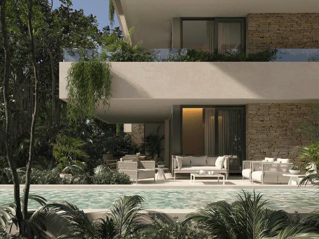 DEPARTAMENTO FRENTE AL CAMPO DE GOLF Y CLUB DE PLAYA PRIVADO EN VENTA PLAYA DEL CARMEN