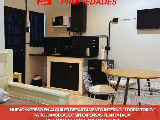 Departamento Interno en Alquiler en Fuerte Argentino 800, Paseo de las Esculturas, Bahía Blanca
