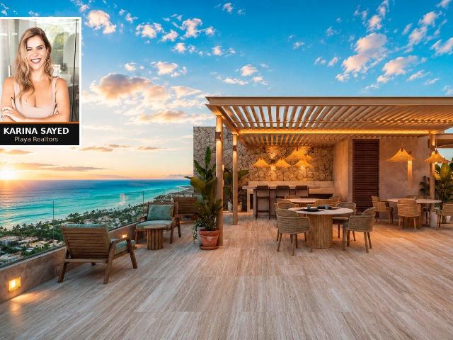 Departamento Lock Off de 2 Rec?maras con Vista al Mar en ?ltimo Piso en Venta en Cozumel Centro
