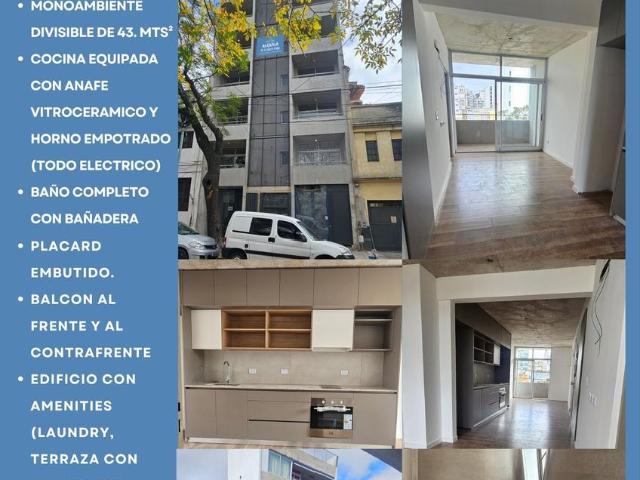 Departamento monoambiente divisible en alquiler a estrenar
