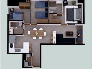 departamento ph en renta amueblado | monterrey