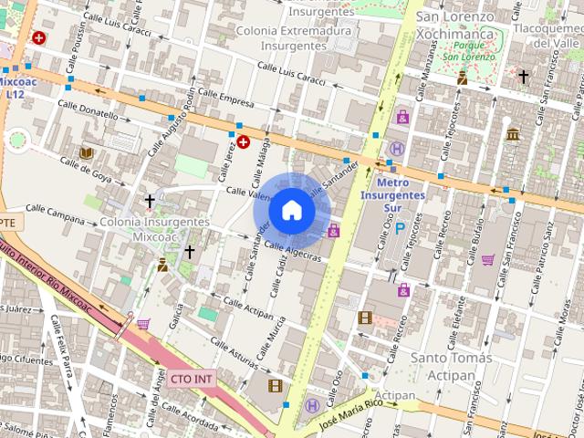 DEPARTAMENTO RENTA EN COL. INSURGENTES MIXCOAC / 104m2
