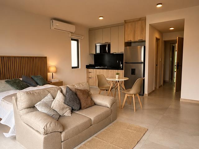 Departamento tipo estudio en renta Amueblado the block 609