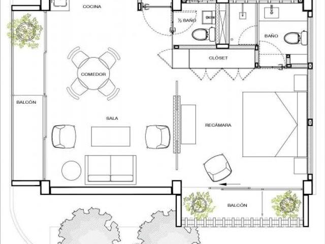Departamento tipo loft en venta La Martinica, León Gto