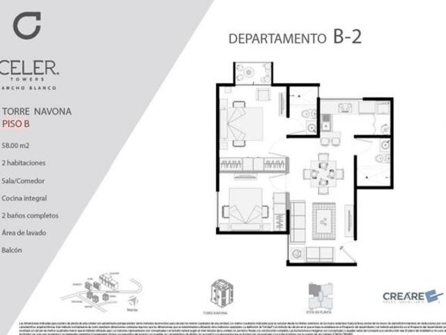 Departamento Venta en Jilotzingo, Zona Esmeralda