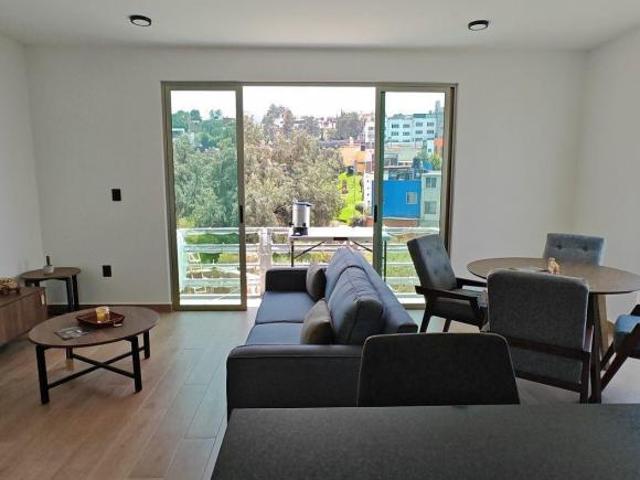 Departamento nuevo con vigilancia,balcon en sala y recamaras, terraza y elevador