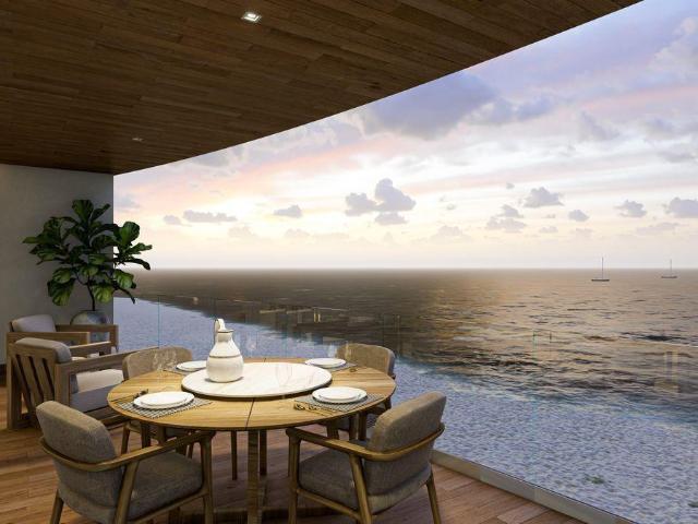 Departamentos de 3 rec?maras frente al mar de Chelem, Yucat?n. Preventa