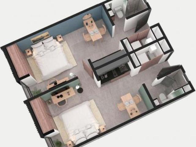 Departamentos divididos en 2 lofts para inversionistas
