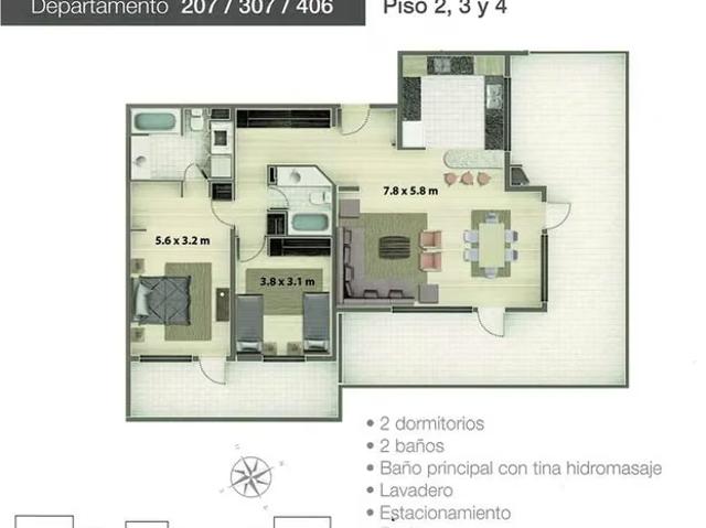 Departamentos en arriendo en Puerto Varas | Estilo soñado en Puerto Varas 1436 dormitorios por CLF 24.00