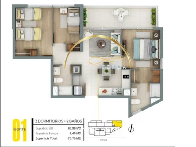Departamentos en arriendo en Valparaíso | Ubicacion | Tranquilidad | Viña del Mar 3 dormitorios por CLP 520000.00