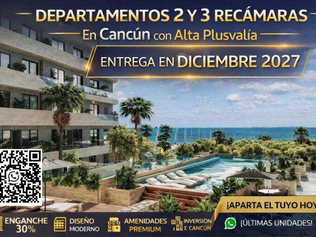 Departamentos en Canc?n con Vista al Mar y Amenidades Premium