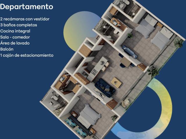 Departamentos en Venta de 2 Rec?maras PB con Acceso a Playa Vista Bah?a en La Cruz de Huanacaxtle
