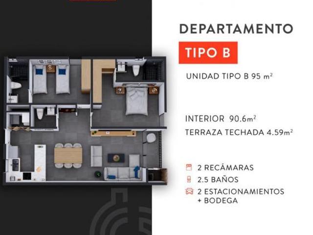 Departamentos en Venta en Cumbres 4to. Sector