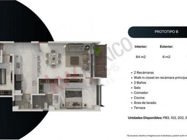 DEPARTAMENTOS EN VENTA EN CHAPULTEPEC COUNTRY, GUADALAJARA, JALISCO