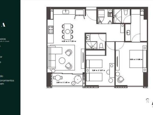 Departamentos en venta Via del Bosque av patria