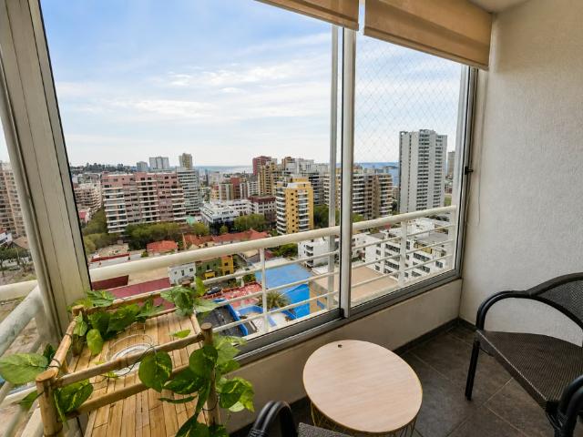Departamentos en viña del mar arriendo departamento amoblado en uno poniente, viña del mar