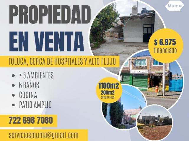 Departamentos y locales en Toluca, con alta afluencia vehicular
