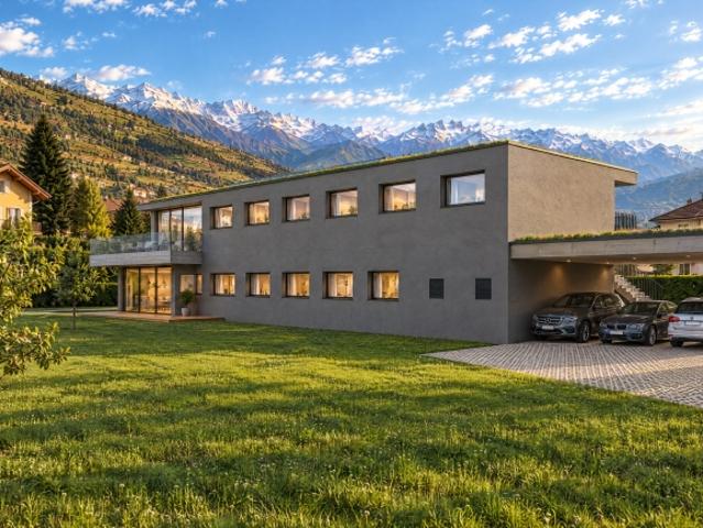 Der Platz einer Villa, der Komfort des Neubaus und das Glück eines Gartens