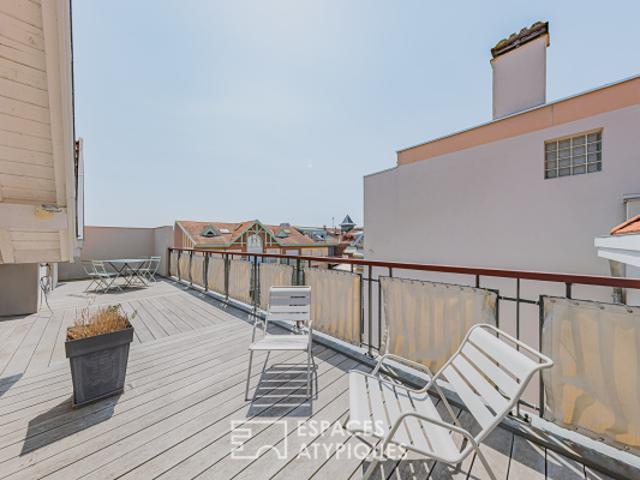 Dernier étage avec terrasse dans l'authentique quartier de l'Aiguillon